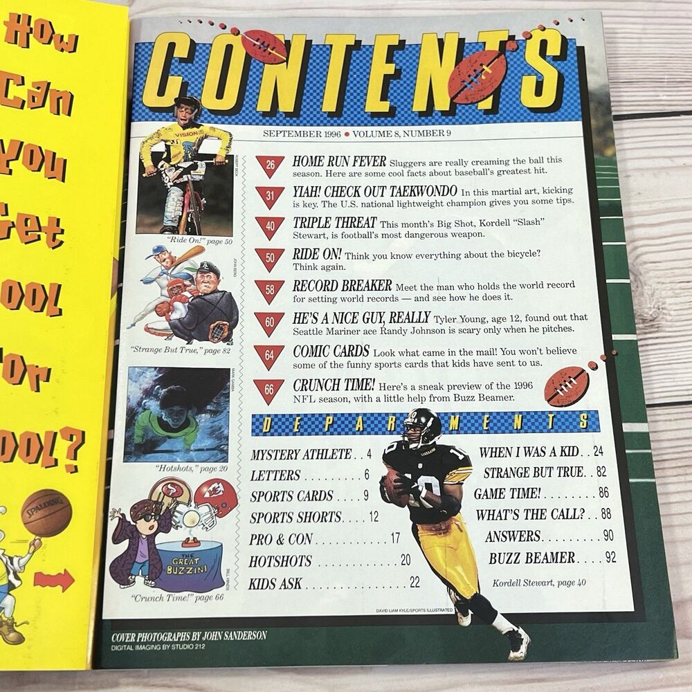 Sports Illustrated for Kids September 1996 Kordell Stewart with Cards & Poster - Picture 4 of 14